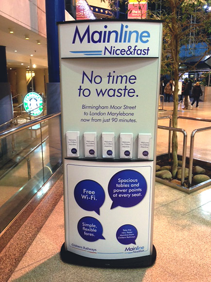 freestanding leaflet display stand